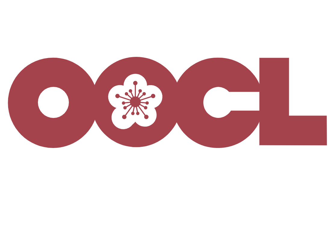 Logo van OOCL, rederij uit Hongkong en onderdeel van Cosco Shipping